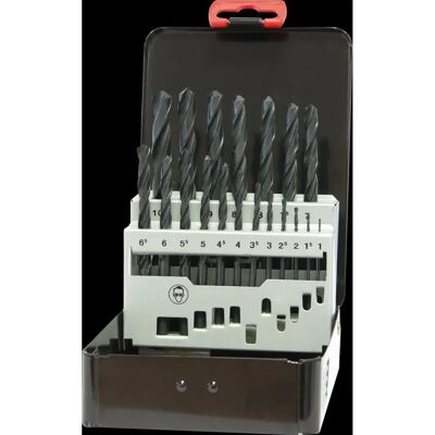 SWSTAHL - 80419L - 1-10 mm - 19-osainen - Spiraalinen poranteräsarja SWSTAHL - 80419L - 1-10 mm - 19-osainen - Spiraalinen poranteräsarja