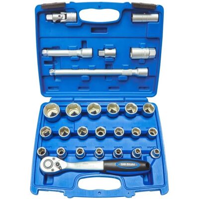 SW-Stahl 07624L Chrome-Vanadium 27-Piece Socket Set - Hand Tools SW-Stahl 07624L Chrome-Vanadium 27-Piece Socket Set - Hand Tools