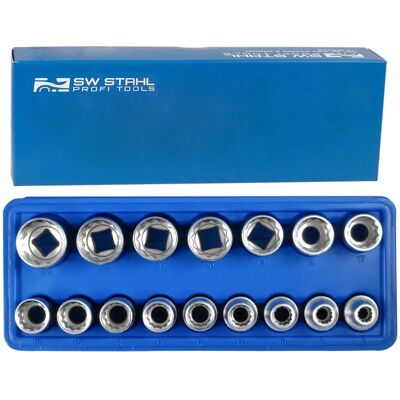 SW-Stahl 05640L Socket Set - Chrome-Vanadium 12-Point, 8-24mm SW-Stahl 05640L Socket Set - Chrome-Vanadium 12-Point, 8-24mm