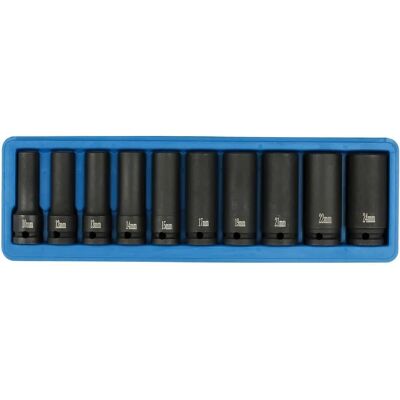 SW-STAHL Impact-Steckschlüsselsatz - Tief 10-24mm - 1/2 Zoll Antrieb SW-STAHL Impact-Steckschlüsselsatz - Tief 10-24mm - 1/2 Zoll Antrieb