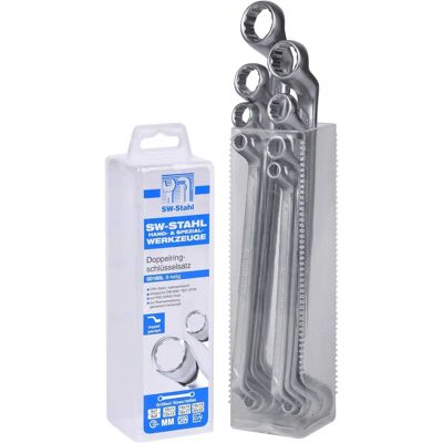 SW-Stahl Double Ring Wrench Set - 8 pcs, 6-22mm SW-Stahl Double Ring Wrench Set - 8 pcs, 6-22mm