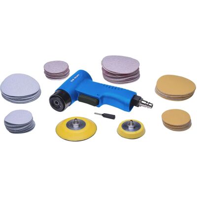 SW-STAHL S3293 63‑teilige Set - 15000 U/min - 107 mm Länge - Druckluft-Exzenterschleifer SW-STAHL S3293 63‑teilige Set - 15000 U/min - 107 mm Länge - Druckluft-Exzenterschleifer