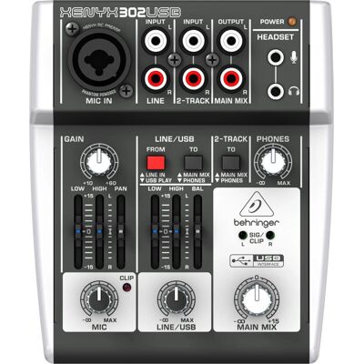 Behringer X302USB Audio-Mischpult - 5 Kanäle Behringer X302USB Audio-Mischpult - 5 Kanäle