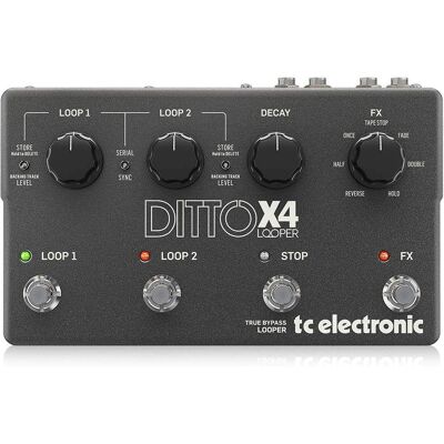 TC Electronic Ditto X4 Looper - Effetto Chitarra - Nero TC Electronic Ditto X4 Looper - Effetto Chitarra - Nero
