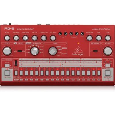 Behringer RD-6 - Boîte à rythmes - Rouge Behringer RD-6 - Boîte à rythmes - Rouge