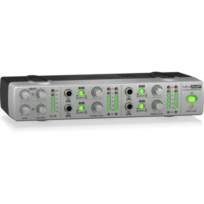 Behringer Amp800 V2 Fejhallgató erősítő - Sztereó, 4 csatorna Behringer Amp800 V2 Fejhallgató erősítő - Sztereó, 4 csatorna
