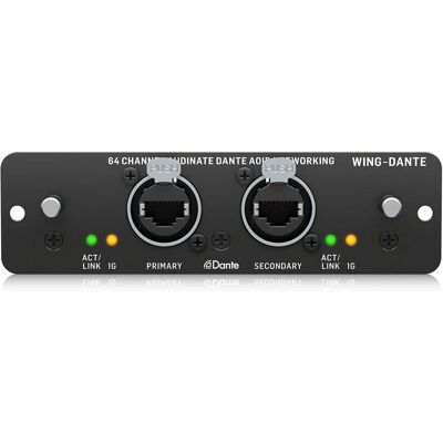 Behringer Wing-Dante Expansion Card - 64 Channel Audio Interface Behringer Wing-Dante Expansion Card - 64 Channel Audio Interface