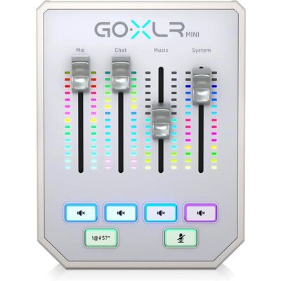 TC Helicon GO XLR Mini-WH Audio Mixer - Streaming Product TC Helicon GO XLR Mini-WH Audio Mixer - Streaming Product