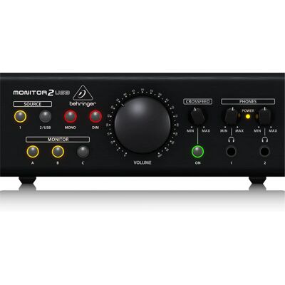 Behringer Monitor2usb 15 W Negro - Controlador de monitores de estudio Behringer Monitor2usb 15 W Negro - Controlador de monitores de estudio