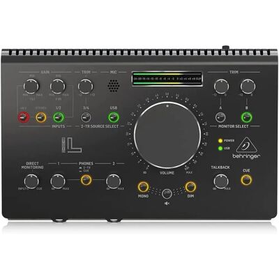 Behringer Studio L hang interfész & monitor vezérlő - USB 2x2, Midas mikrofon előerősítők, 192kHz Behringer Studio L hang interfész & monitor vezérlő - USB 2x2, Midas mikrofon előerősítők, 192kHz
