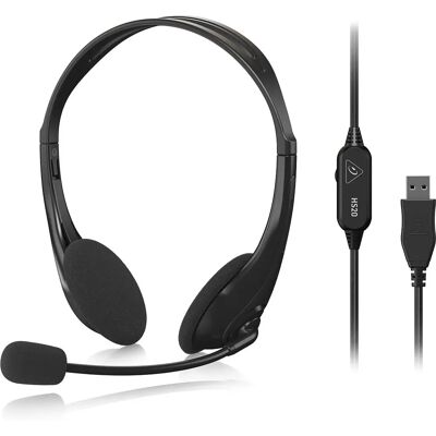 Behringer HS20 Stereo USB Headset - On-ear Hörlurar Behringer HS20 Stereo USB Headset - On-ear Hörlurar