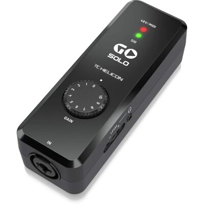 TC Helicon GO-SOLO Tragbares Audio/MIDI-Interface für mobile Geräte TC Helicon GO-SOLO Tragbares Audio/MIDI-Interface für mobile Geräte