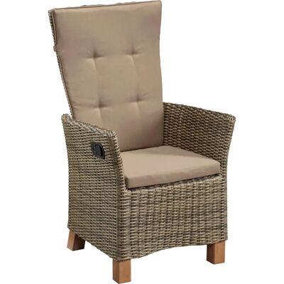 MERXX Toskana Gartensessel - 2er Set - Aluminium & Rattan MERXX Toskana Gartensessel - 2er Set - Aluminium & Rattan