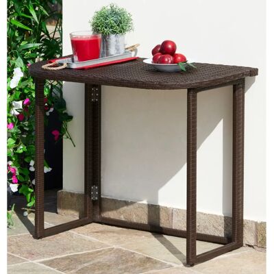 MERXX Rattan Gartentisch - Klappbar, 50x75x90 cm MERXX Rattan Gartentisch - Klappbar, 50x75x90 cm