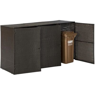 MERXX HANSE GARTENLAND Aufbewahrungsbox - Braun - Rechteckig - Für 3x120L Mülleimer MERXX HANSE GARTENLAND Aufbewahrungsbox - Braun - Rechteckig - Für 3x120L Mülleimer