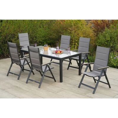 MERXX Trivero Gartenmöbel-Set - Aluminium, 6 Stühle, Tisch MERXX Trivero Gartenmöbel-Set - Aluminium, 6 Stühle, Tisch