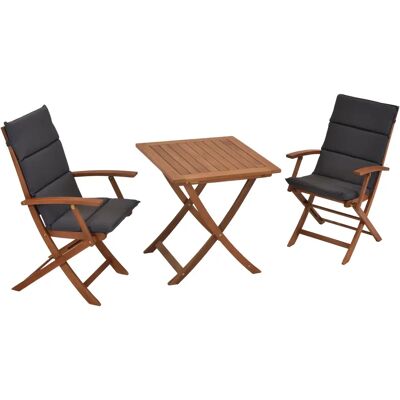 MERXX Comodoro Balkon Set - Eukalyptus Holz MERXX Comodoro Balkon Set - Eukalyptus Holz