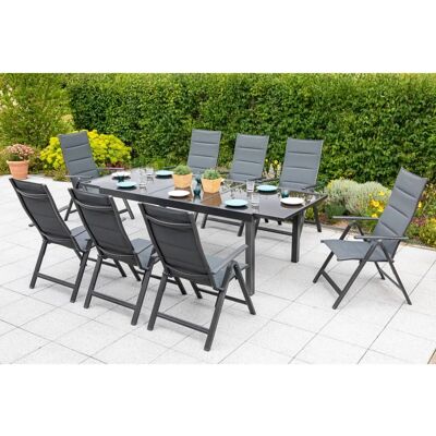 MERXX Taviano Gartenmöbelset - 8 Stühle, Ausziehbarer Tisch MERXX Taviano Gartenmöbelset - 8 Stühle, Ausziehbarer Tisch