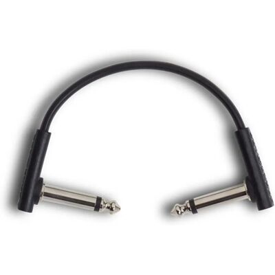 Cable de parcheo plano Rockboard - Negro 10cm Cable de parcheo plano Rockboard - Negro 10cm