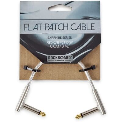 RockBoard Silver Patch Cable - 10 cm Angled - Patch Cable RockBoard Silver Patch Cable - 10 cm Angled - Patch Cable