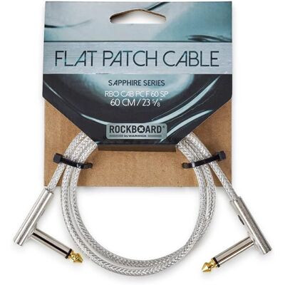 Câble patch plat série SAPPHIRE de Rockboard - 60 cm - Publicité Câble patch plat série SAPPHIRE de Rockboard - 60 cm - Publicité