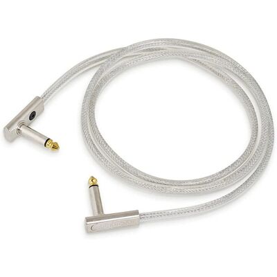 Cable de parcheo plano ángulo plateado RockBoard - 100 cm Cable de parcheo plano ángulo plateado RockBoard - 100 cm