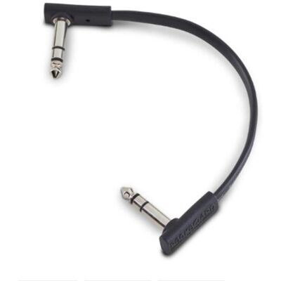 RockBoard Flat TRS Cable - 15 cm - Angled - Audio Cable RockBoard Flat TRS Cable - 15 cm - Angled - Audio Cable