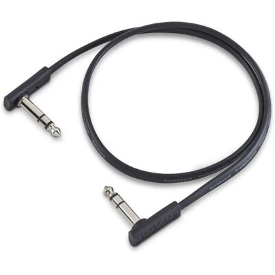 RockBoard Flat TRS Cable - 60 cm - Angled - Cable RockBoard Flat TRS Cable - 60 cm - Angled - Cable