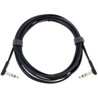 Rockboard Flat TRS Cable - 120cm - Space-saving, Angled Connectors Rockboard Flat TRS Cable - 120cm - Space-saving, Angled Connectors