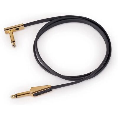 Cables planos de la serie Gold de RockBoard 100 cm recto - Cable de audio Cables planos de la serie Gold de RockBoard 100 cm recto - Cable de audio