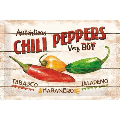 Nostalgic Art - Chili Peppers - 20 x 30 cm - Tin sign Nostalgic Art - Chili Peppers - 20 x 30 cm - Tin sign