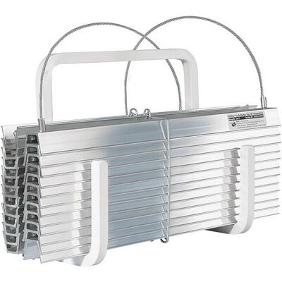 Escalera de rescate de aluminio Kletter-Fix, Plegable, 24 peldaños - Escalera de rescate Escalera de rescate de aluminio Kletter-Fix, Plegable, 24 peldaños - Escalera de rescate