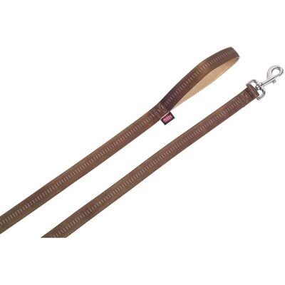 Nobby hondenlijn met zachte grip van nylon - 120cm, bruin Nobby hondenlijn met zachte grip van nylon - 120cm, bruin