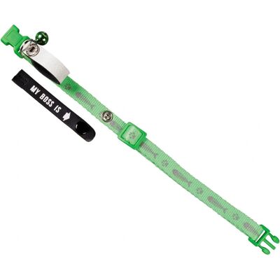 Nobby - 78070-35 - Vert - Nylon - Collier pour Chat - Publicité Nobby - 78070-35 - Vert - Nylon - Collier pour Chat - Publicité