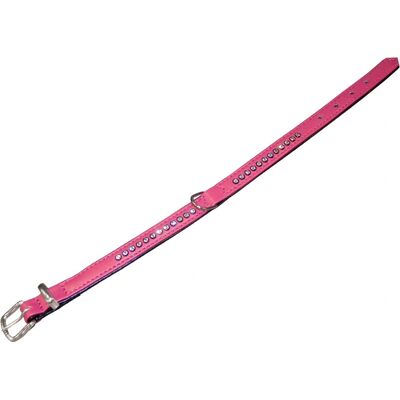 Nobby Crystal Collier Fuchsia Faux Cuir XS-S - Collier pour Chien - Publicité Nobby Crystal Collier Fuchsia Faux Cuir XS-S - Collier pour Chien - Publicité