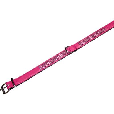 Collier Nobby Crystal Fuchsia en simili cuir - Collier pour chien - Publicité Collier Nobby Crystal Fuchsia en simili cuir - Collier pour chien - Publicité