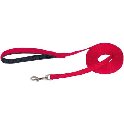 Nobby Nylon Flachleine - 10m, 15mm, Rot - Hundeleine Nobby Nylon Flachleine - 10m, 15mm, Rot - Hundeleine
