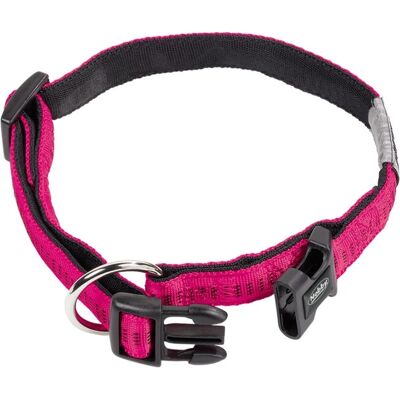 Nobby 78513-77 Fuchsia Nylon Hondenhalsband - Standaard Nobby 78513-77 Fuchsia Nylon Hondenhalsband - Standaard