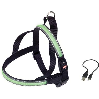 Nobby Grön LED Hundhalsband - Reflekterande, USB-laddning Nobby Grön LED Hundhalsband - Reflekterande, USB-laddning