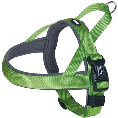 Nobby Preno Hundhalsband - Justerbart nylon och neopren - Grön/grå Nobby Preno Hundhalsband - Justerbart nylon och neopren - Grön/grå