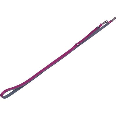 Nobby 80636-64 psí/kočičí vodítko - Nastavitelný nylon s neoprenem - Šedá, růžová Nobby 80636-64 psí/kočičí vodítko - Nastavitelný nylon s neoprenem - Šedá, růžová