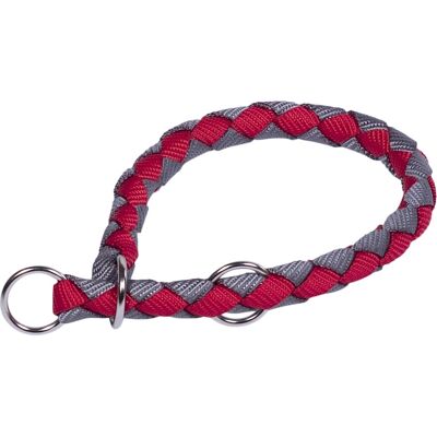 Nobby Corda Grey, Red Nylon M-L Dog Slip collar - Dog Collar Nobby Corda Grey, Red Nylon M-L Dog Slip collar - Dog Collar