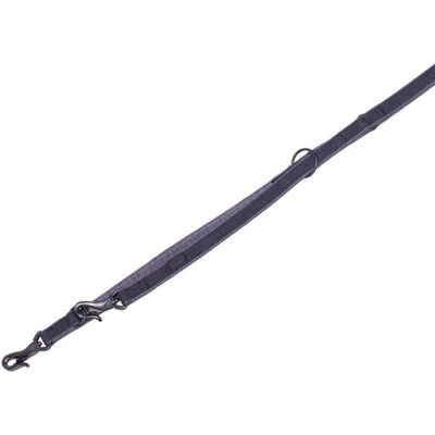 Nobby Linen Deluxe Hundeleine - M/L, 200cm - schwarz/grau - Hundeleine Nobby Linen Deluxe Hundeleine - M/L, 200cm - schwarz/grau - Hundeleine