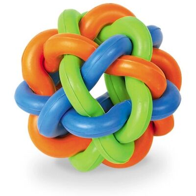 Nobby Hundleksak - Gummiboll med Knut 9,5cm Nobby Hundleksak - Gummiboll med Knut 9,5cm