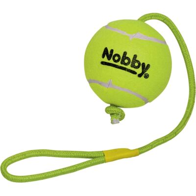 Nobby Tennisball mit Wurfschlaufe - Hundespielzeug Nobby Tennisball mit Wurfschlaufe - Hundespielzeug