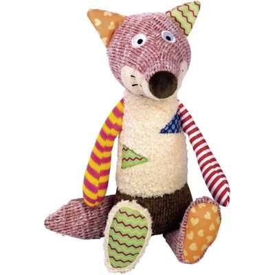 Nobby Plysch Räv Hundeleksak - 33cm, Färgglad Nobby Plysch Räv Hundeleksak - 33cm, Färgglad