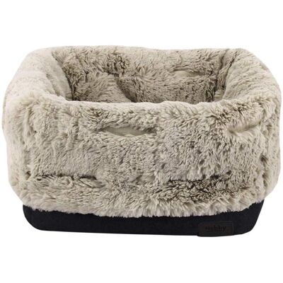 Nobby Hundebett mit Tragetasche Enda - 45x45x40cm - Schwarz/Beige Nobby Hundebett mit Tragetasche Enda - 45x45x40cm - Schwarz/Beige