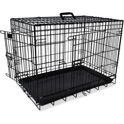Gabbia in metallo NOBBY per cani - 64x48x54cm - Pieghevole, Base removibile - Medio Gabbia in metallo NOBBY per cani - 64x48x54cm - Pieghevole, Base removibile - Medio