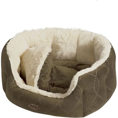 Nobby Ceno Huisdierbed - Beige/Bruin, Zachte pluche, Wasbaar Nobby Ceno Huisdierbed - Beige/Bruin, Zachte pluche, Wasbaar