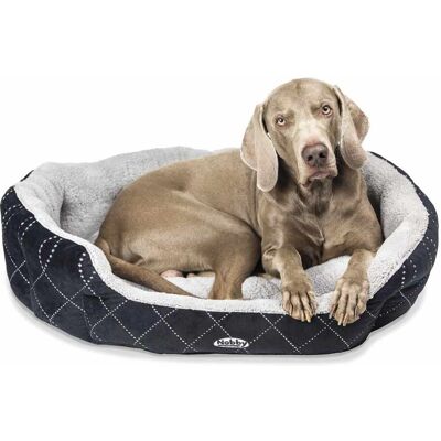 Nobby Haustierbett Ceno - Weiches Plüsch Oval Hund & Katzenbett - 65x57x22cm Nobby Haustierbett Ceno - Weiches Plüsch Oval Hund & Katzenbett - 65x57x22cm